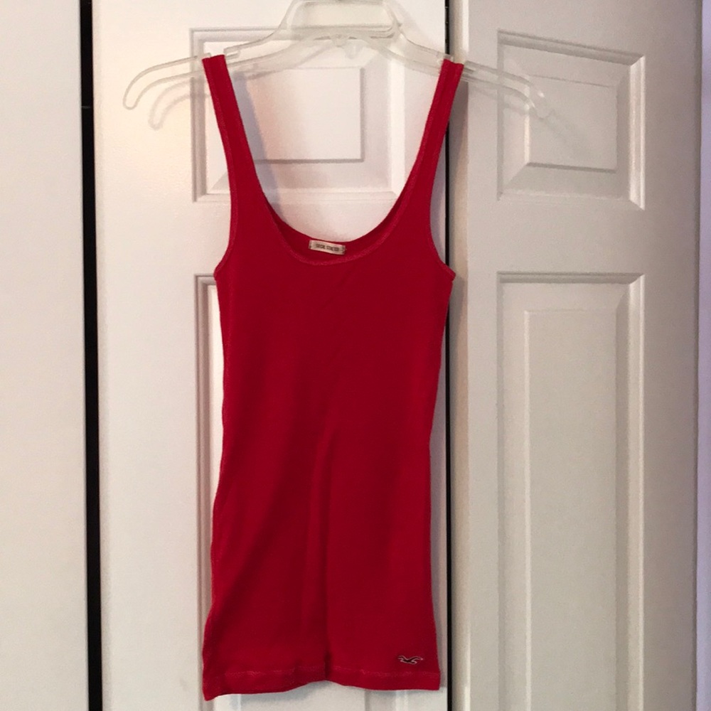 Red tank top